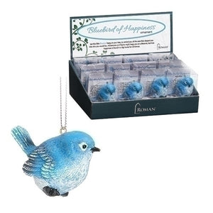 2.5"H Bluebird of Happiness Ornament