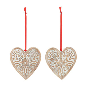Heart One to Keep, One to Share Ornament Set - 3in
