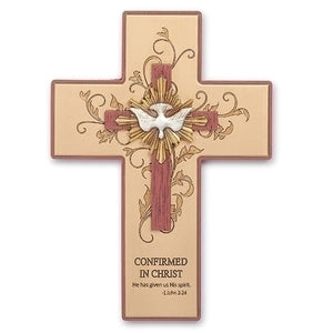 9"H Confirmation Wall Cross