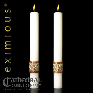 Luke 24 Complementing Altar Candles