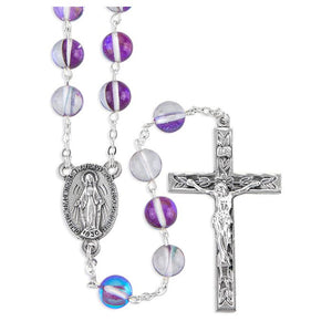 8mm Round Cat's Eye Glass Beads Rosary