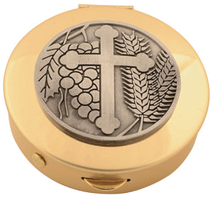 Pewter Cross Pyx