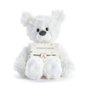 Guardian Angel White Bear - 8in