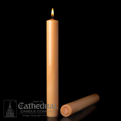 1-1/2" Altar Candle  (unbleached)