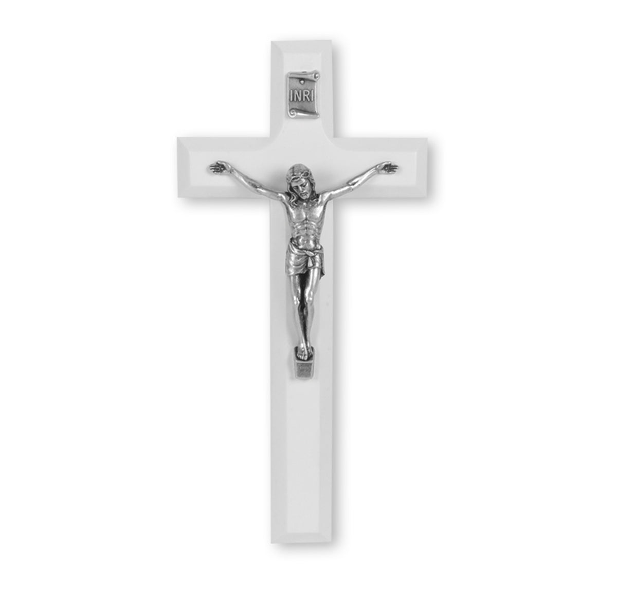 Crucifix - White plastic, 10 pcs - MXW [MXWx10] - $0.66 USD : Ave