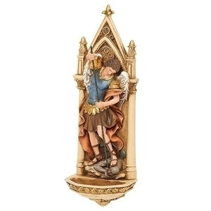 7.75"H St Michael Water Font