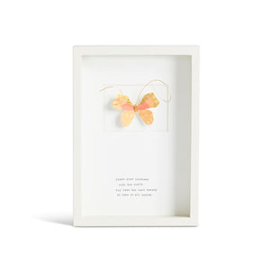 Generous Soul Butterfly Quote Wall Art - 10x7in