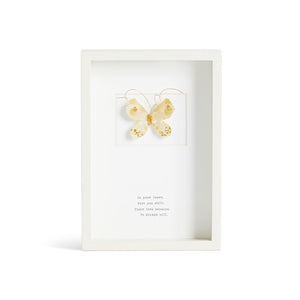 Remembrance Butterfly Quote Wall Art - 10x7in