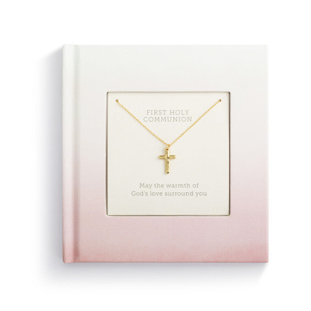 Girl First Communion Book and Necklace - 5x5in