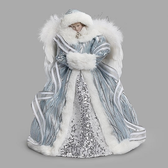 14"H Arctic Blue Angel Treetopper