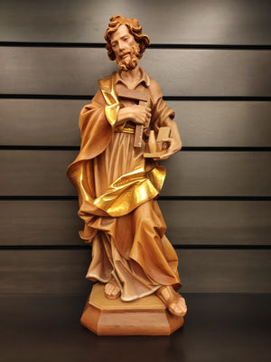 32" St. Joseph the Worker, Wood Carved (Colored)