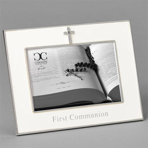 6" H Communion Frame, 4 X 6 W/Cross