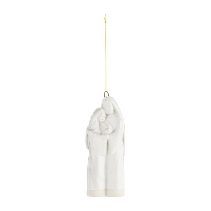 Ceramic Holy Family Ornament - 2x5in