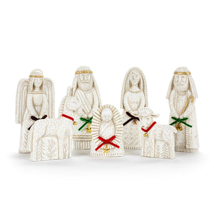Nativity Paper Pulp Figures - 7 Piece Set