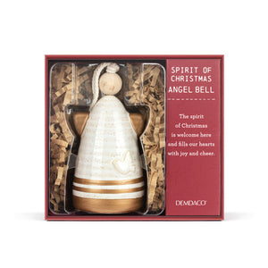 Spirit of Christmas Mini Inspired Holiday Angel Bell - 2x3in