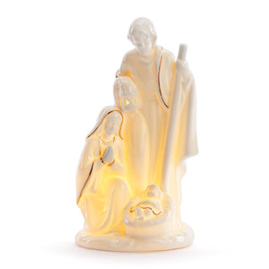 Ceramic LED Holy Family Figure - 5x10in