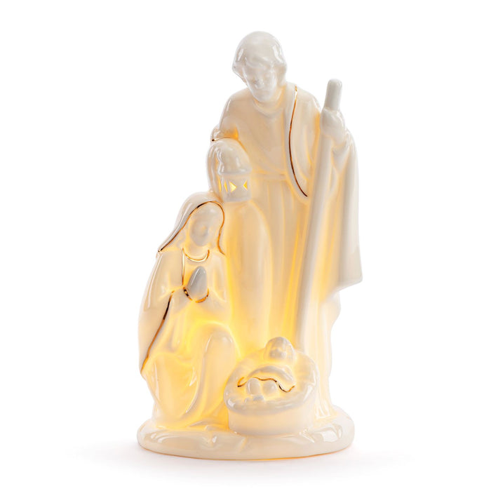 Ceramic LED Holy Family Figure - 5x10in