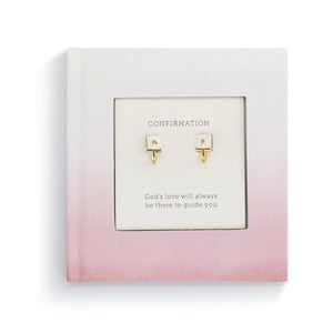 Girl Confirmation Book and Earring Set - 5x5in