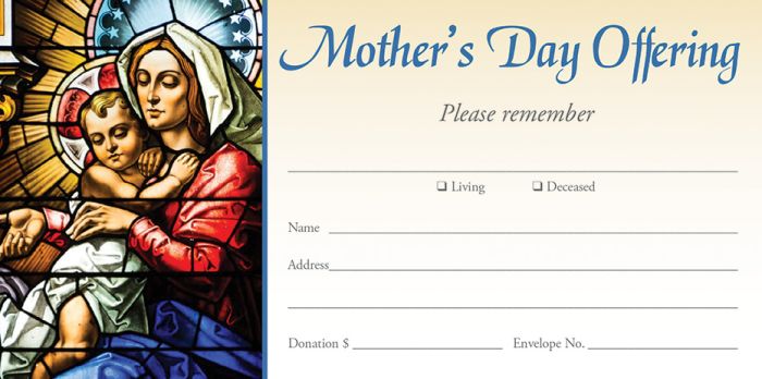 Mother's Day Offering Envelopes