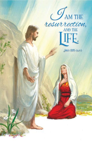 Easter Bulletin Cover, John 11:25