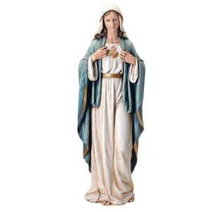 Immaculate Heart of Mary statue, 37", Renaissance Collection