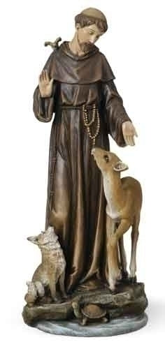 St. Francis statue, 13.75", Renaissance Collection