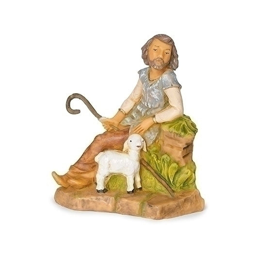 5" Scale Callum, Father Sitting Shepherd Nativity Figure