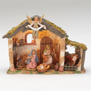 Nativity Figures with Stable