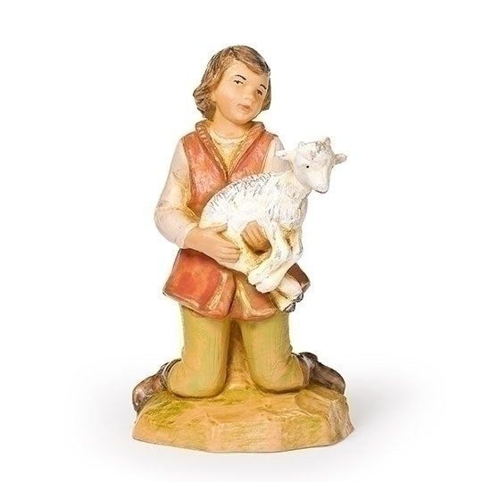 5" Scale Zane, Shepherd With Goat Nativity Figure