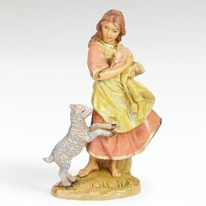 5" Scale Elisha, Shepherdess Nativity Figure