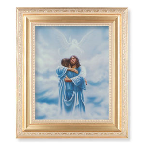 10 1/4" x 12 1/4" Satin Gold Frame with an 8" x 10" Welcome Home/Reunion Print