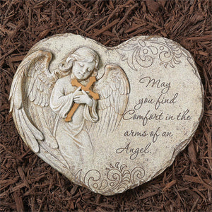 11"H Memorial Angel Stepping Stone Garden