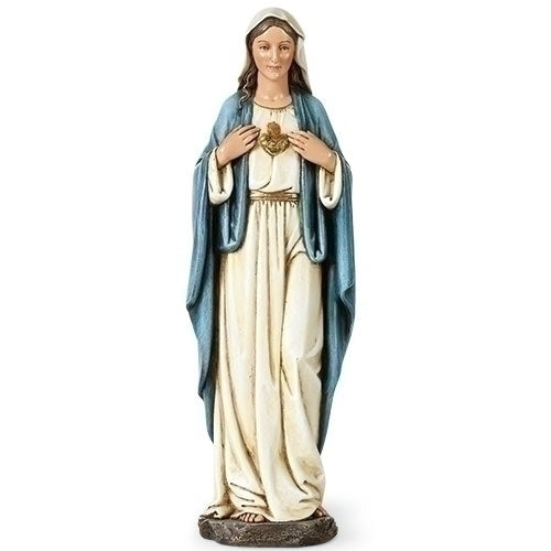 Immaculate Heart of Mary statue, 10", Renaissance Collection