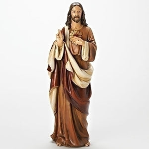 18"H SACRED HEART OF JESUS FIGURE; RENAISSANCE COLLECTION