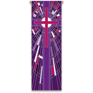 Cross Motif Printed Banner