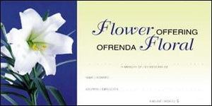 Easter Flower Offering Envelopes, Bilingual