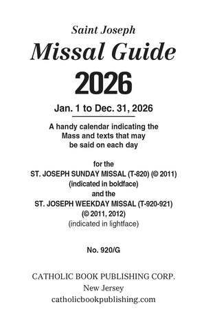 2026 Annual Missal Guide
