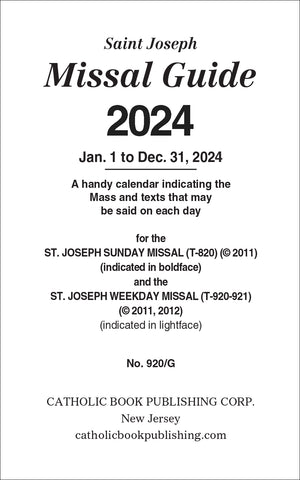 2024 Annual Missal Guide