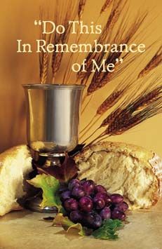 Communion Bulletin Covers, Do This In Remembrance of Me