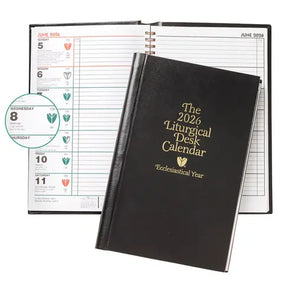 Hard Cover Liturgical Desk Calendar 2026