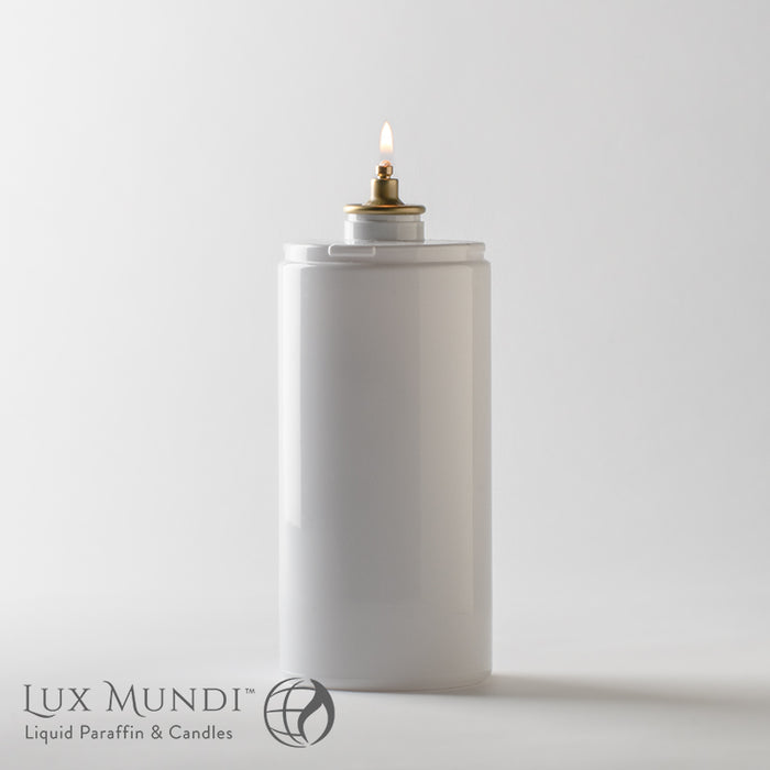 170 Hour White (PVC) Disposable Sanctuary Candles