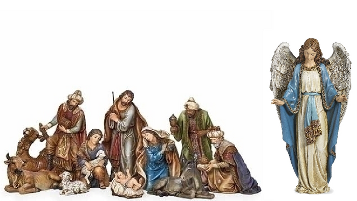 Joseph's Studio 10-PC. Nativity, 19",Colored Resin
