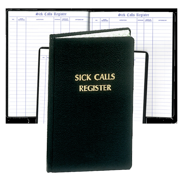 Sick Call Register - 1800 Entries - Tally's