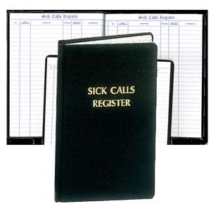 Sick Call Register, 1800 records