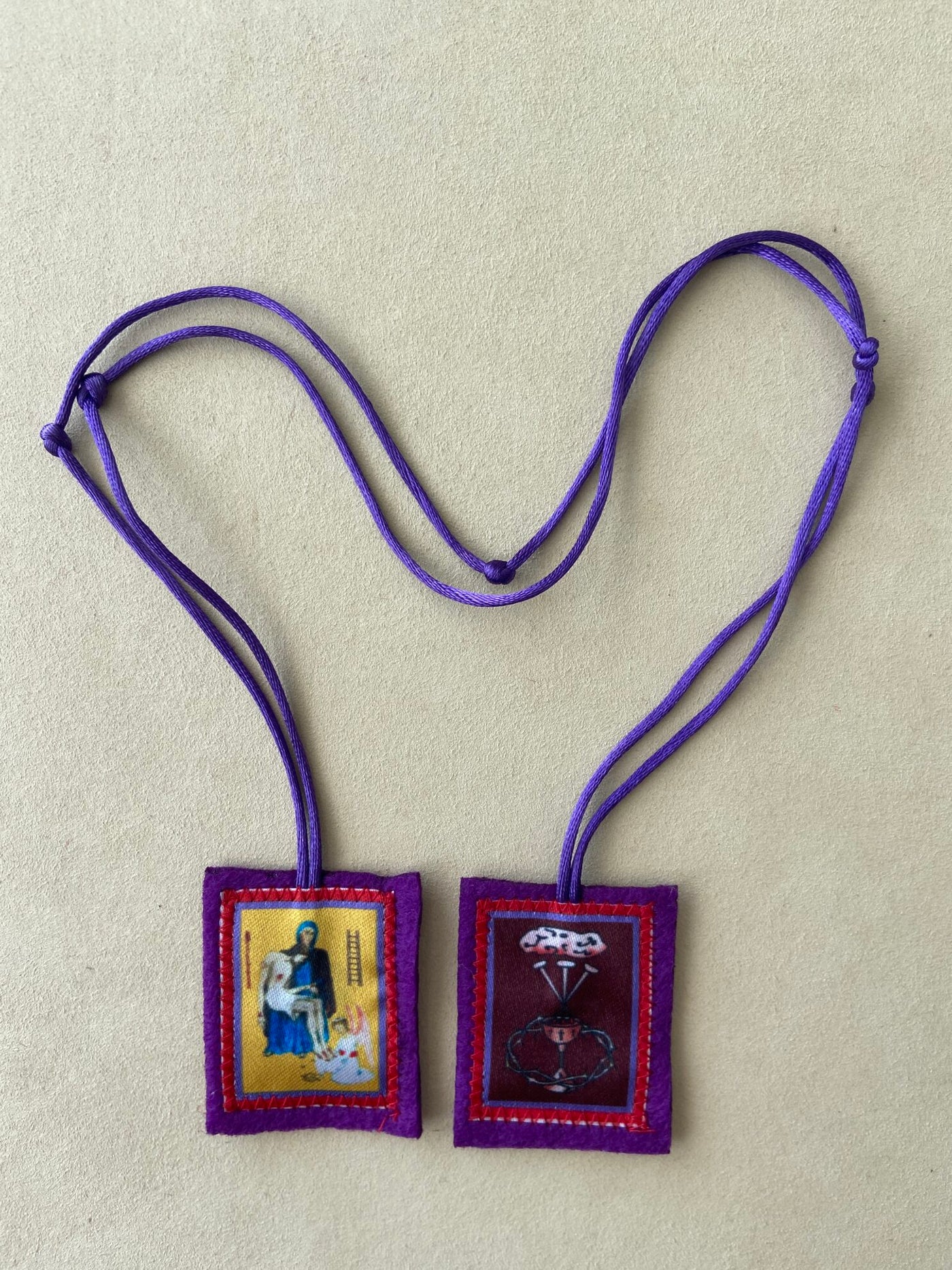 Scapular Purple Scapular (The Scapular Of Benediction and Protection) – Tally's