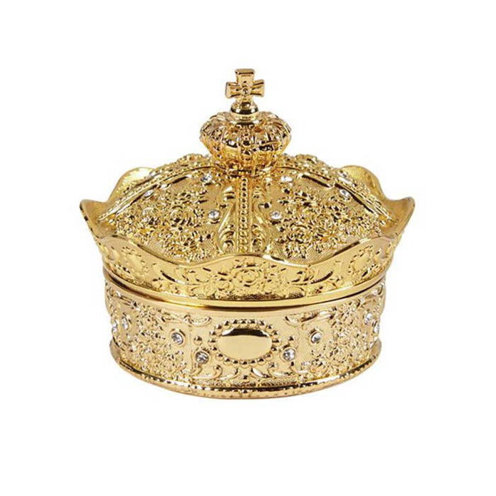 Crown Box with Arras Coin Set, Gold Plated