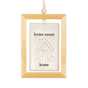 Home Sweet Home Framed Hanging Plaque