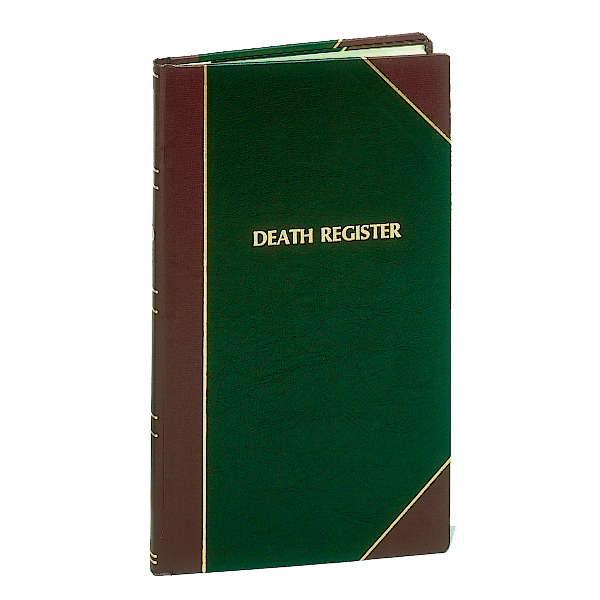 Death Register, 1400 records