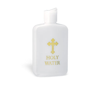 Plastic Gold Stamped Holy Water Bottle