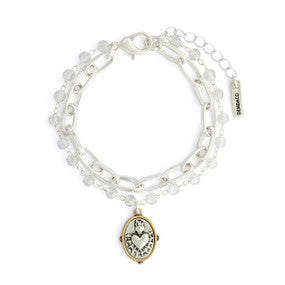 Sacred Heart Bracelet -Silver